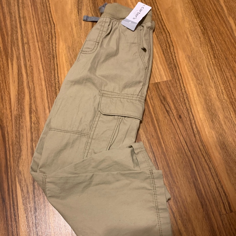 NWT Boys 6 Carter’s khaki cargos